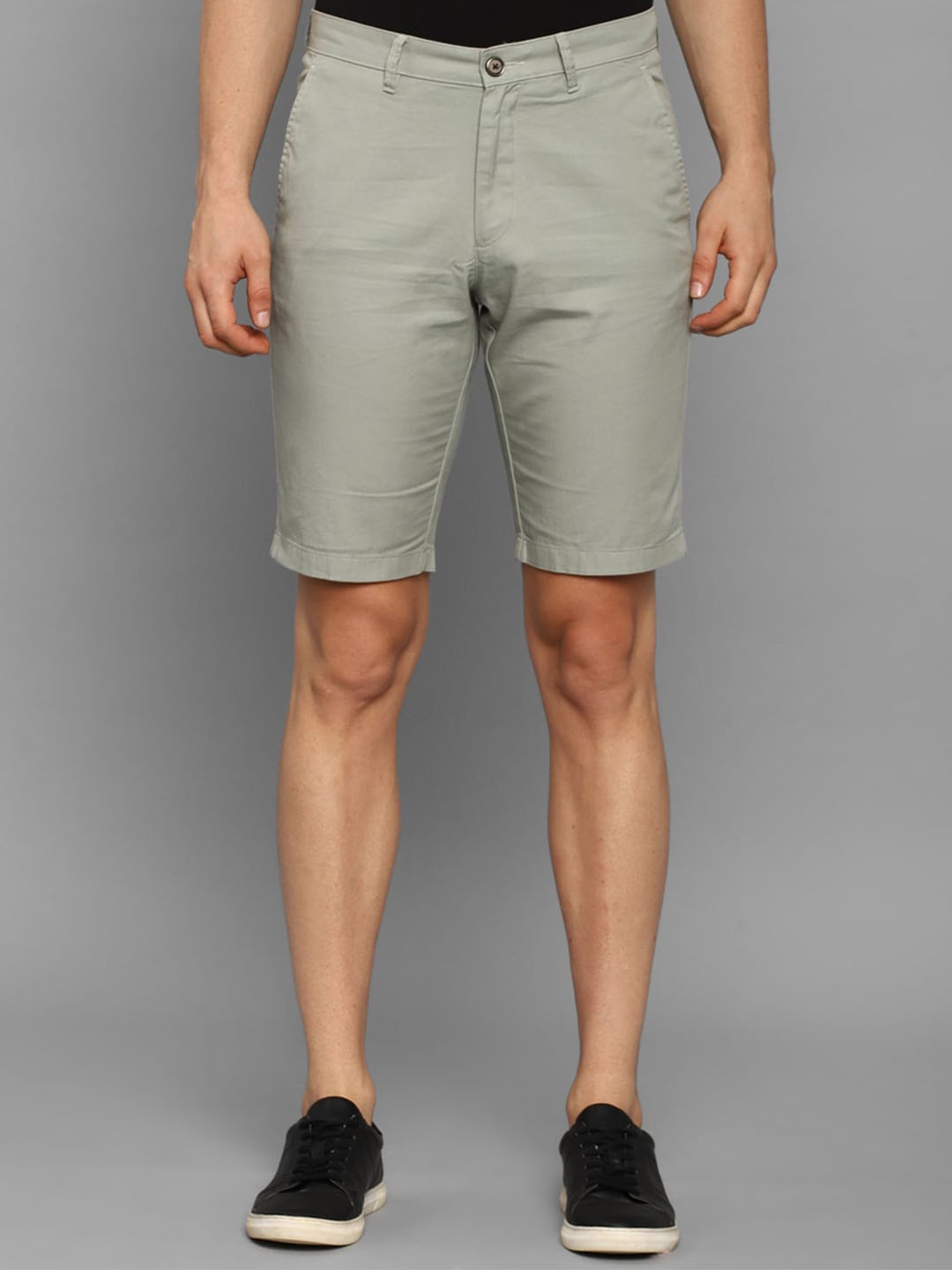 

Allen Solly Men Grey Slim Fit Chino Shorts
