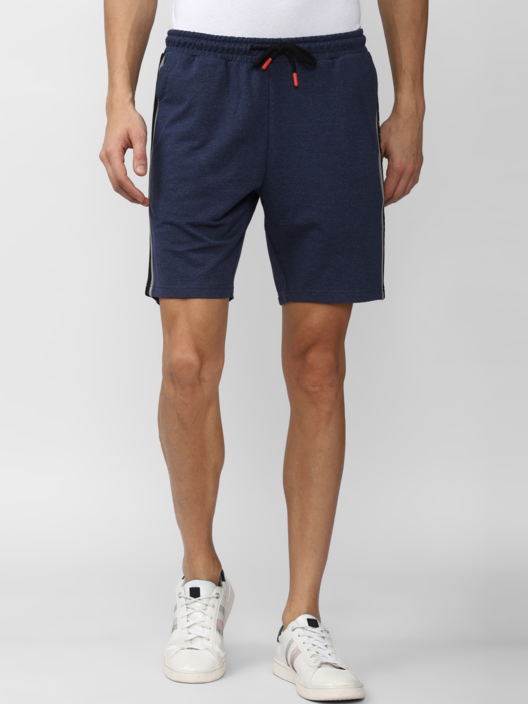 Peter England Men Navy Blue Sports Shorts