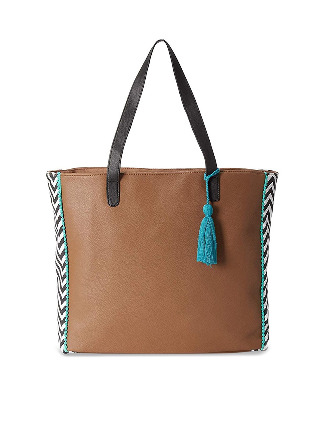 

Kanvas Katha Multicoloured PU Oversized Shopper Shoulder Bag with Tasselled, Multi