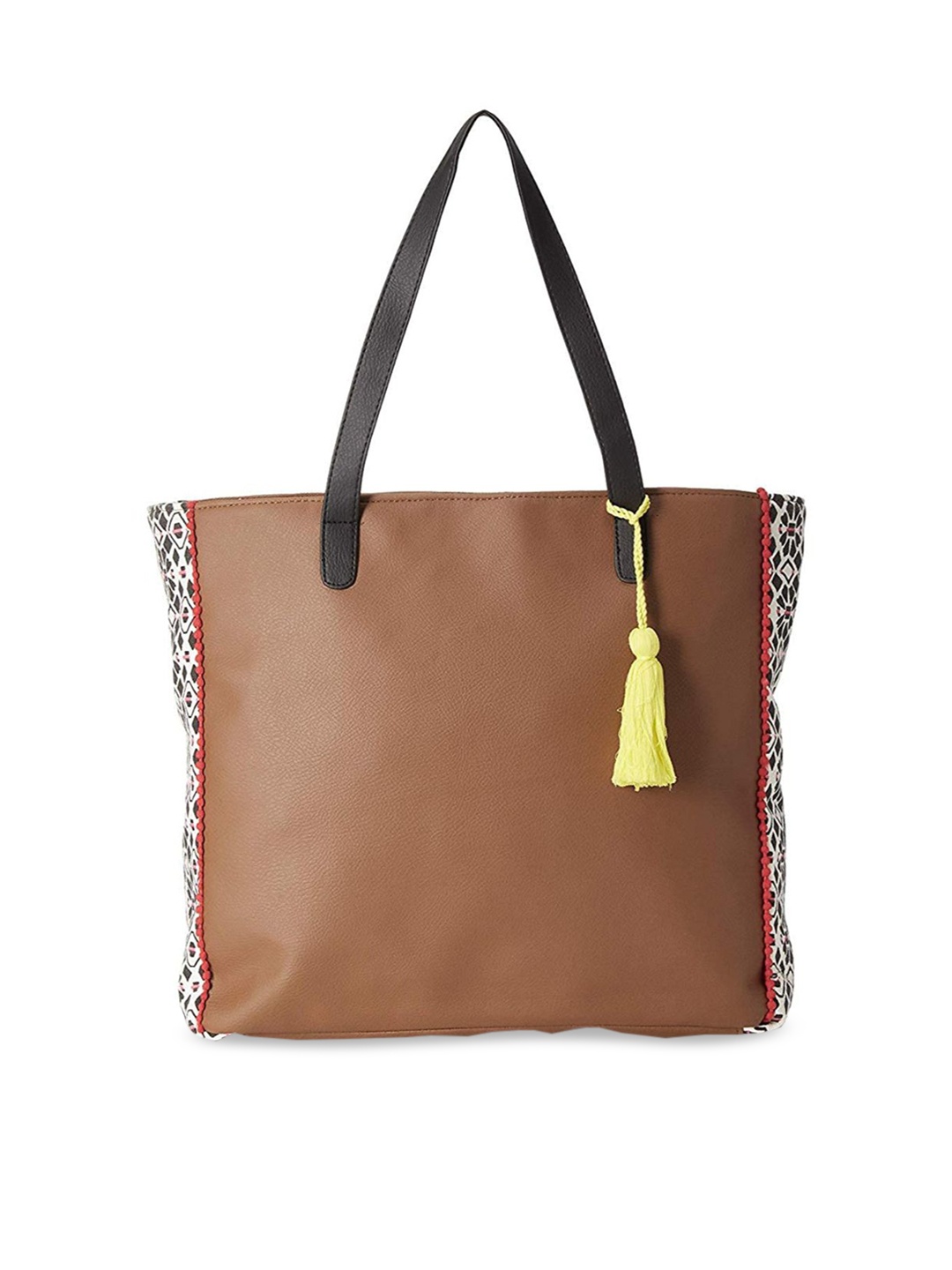 

Kanvas Katha Multicoloured PU Oversized Shopper Shoulder Bag with Tasselled, Multi