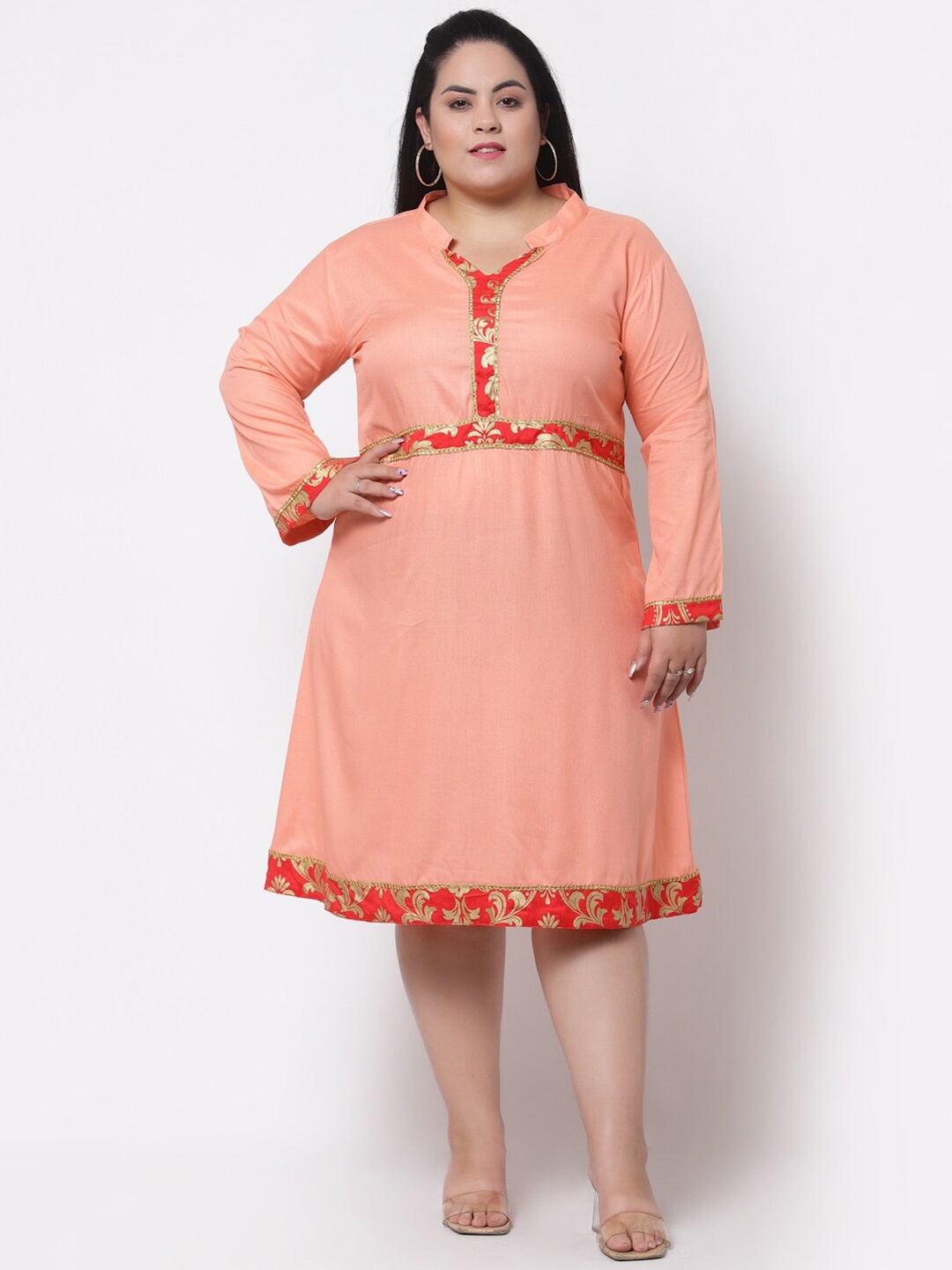 

FAZZN Tan A-Line Dress