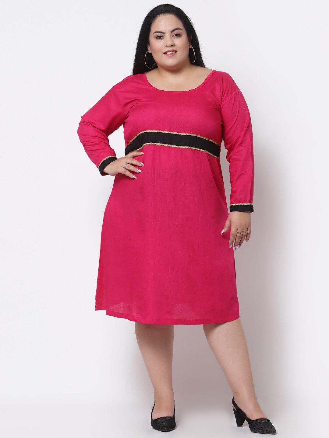 

FAZZN Pink A-Line Dress