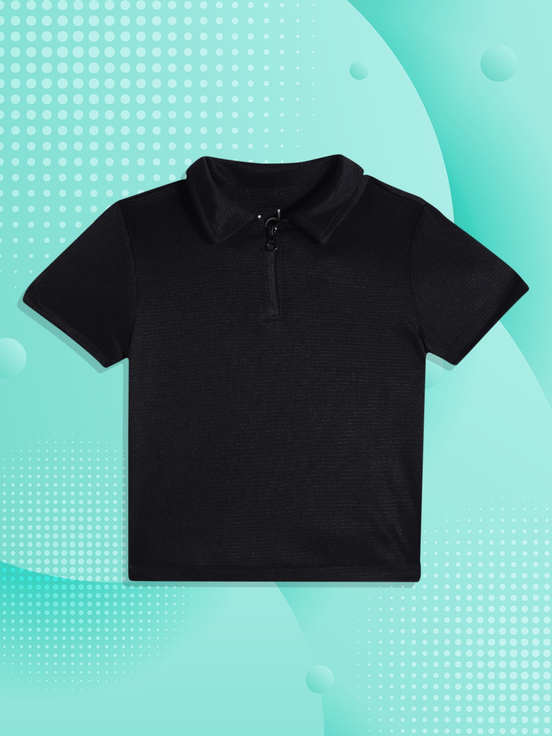 

Macy's Ideology Boys Black Solid Polo Collar T-shirt