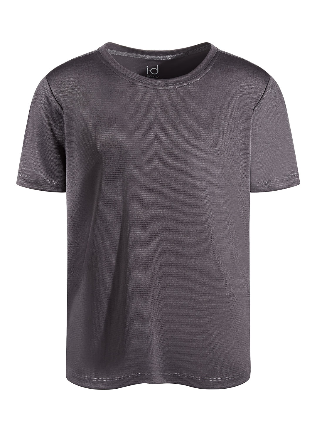 

Macy's Ideology Boys Charcoal Grey Solid Slim Fit T-shirt