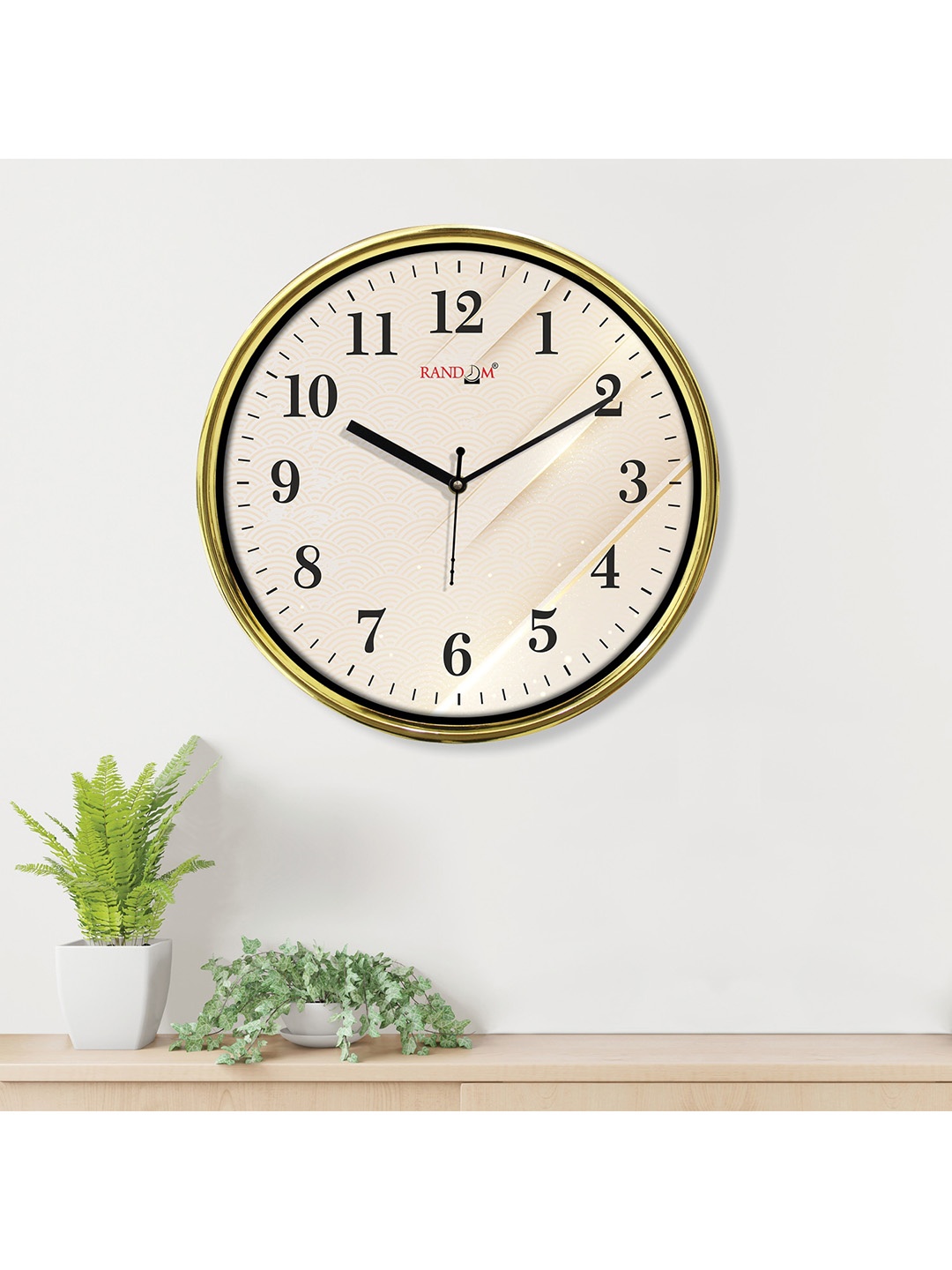 

RANDOM Unisex Cream Clocks