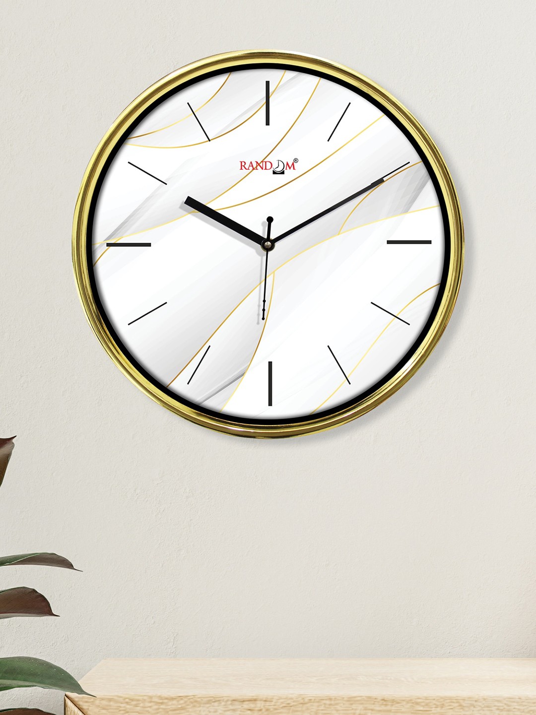 

RANDOM Unisex Cream Clocks