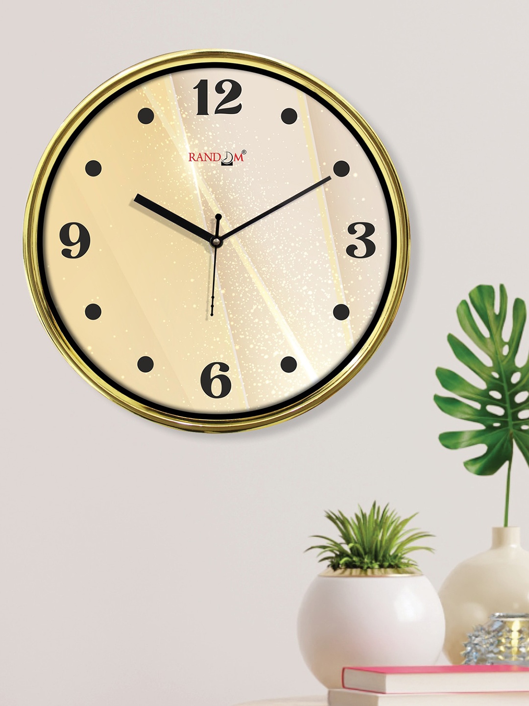 

RANDOM Unisex Cream Clocks