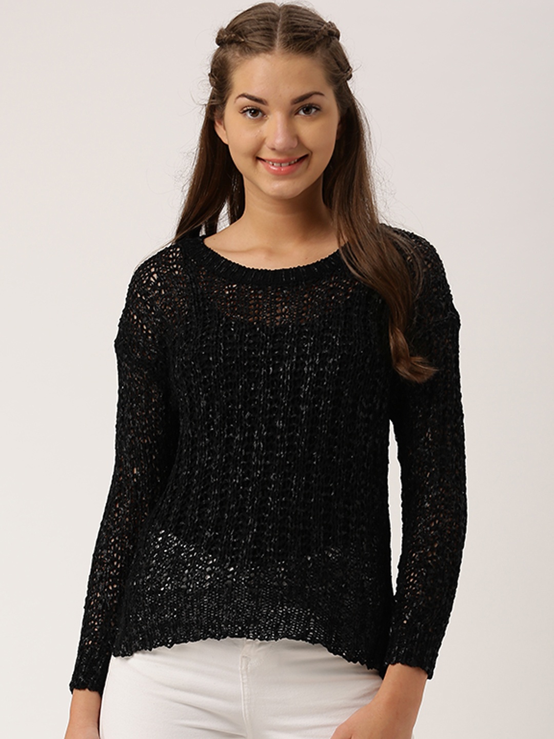 

DressBerry Women Black Sweater