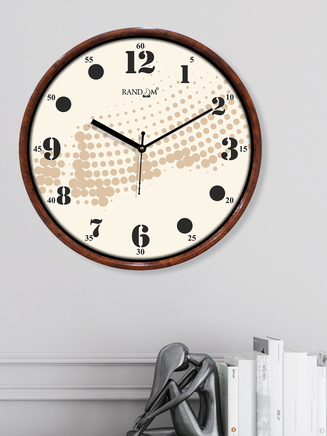 

RANDOM Unisex Cream Clocks