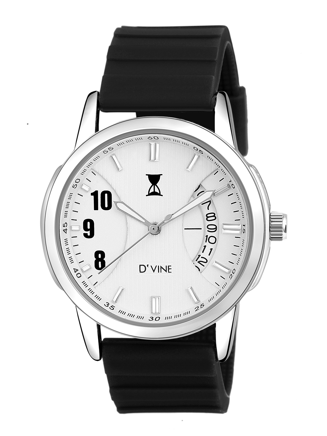 

YOUNG MISSION Unisex Kids White Printed Dial & Black Straps Analogue Watch YOUNG MISSION KK 9008 BK