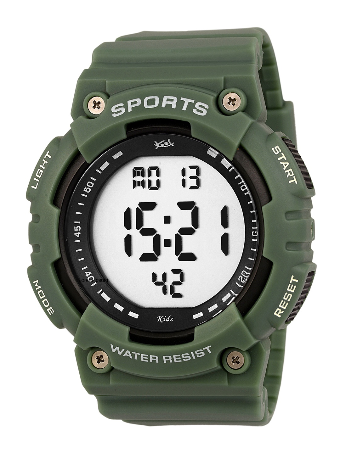 

YOUNG MISSION Unisex Kids Grey Dial & Green Straps Digital Watch YOUNG MISSION KK 255 GR