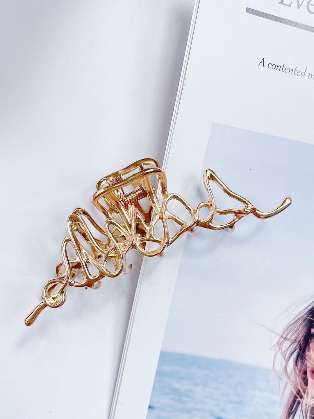 

VAGHBHATT Women Gold-Toned Claw Clip