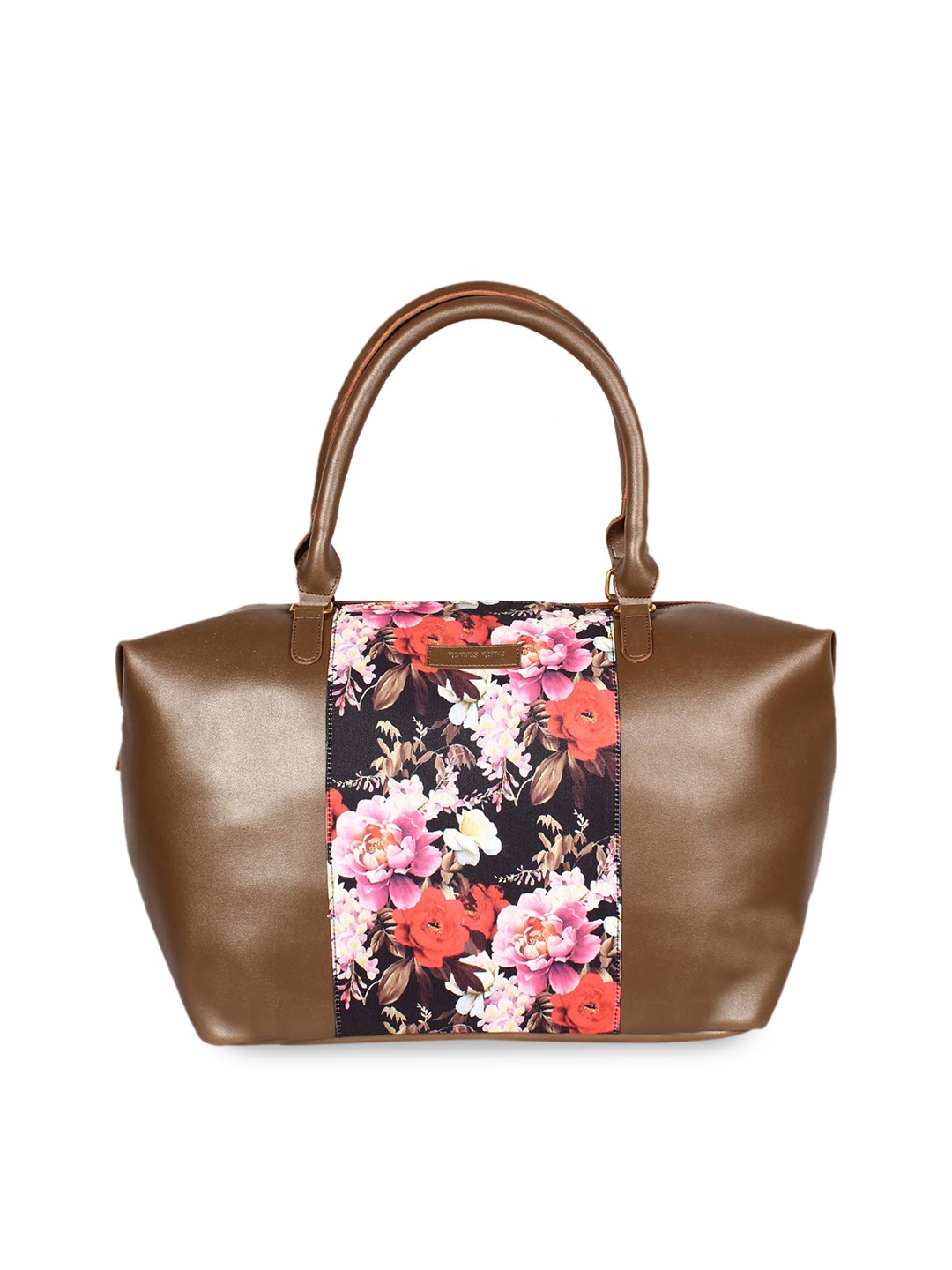 

Kanvas Katha Multicoloured Floral PU Shopper Shoulder Bag with Tasselled, Multi