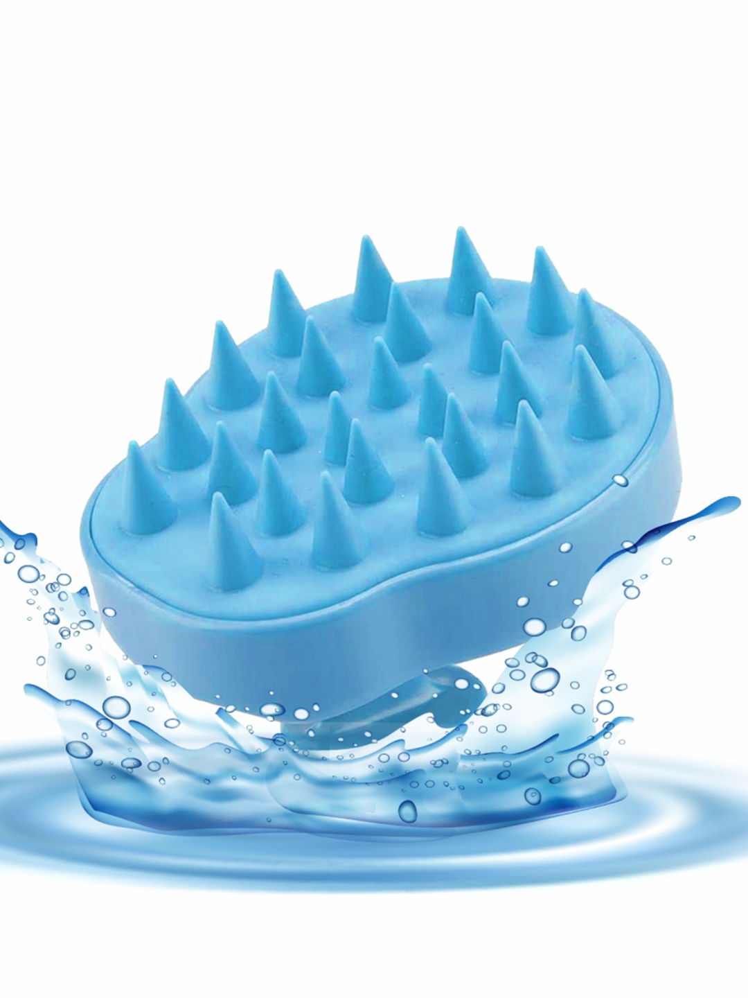 

GUBB Silicone Extra Soft Stimulating Scalp Massager Hair Brush - Blue