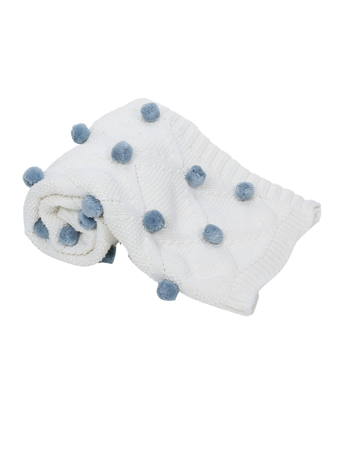 

haus & kinder Unisex Kids Cream Blankets Quilts and Dohars, White
