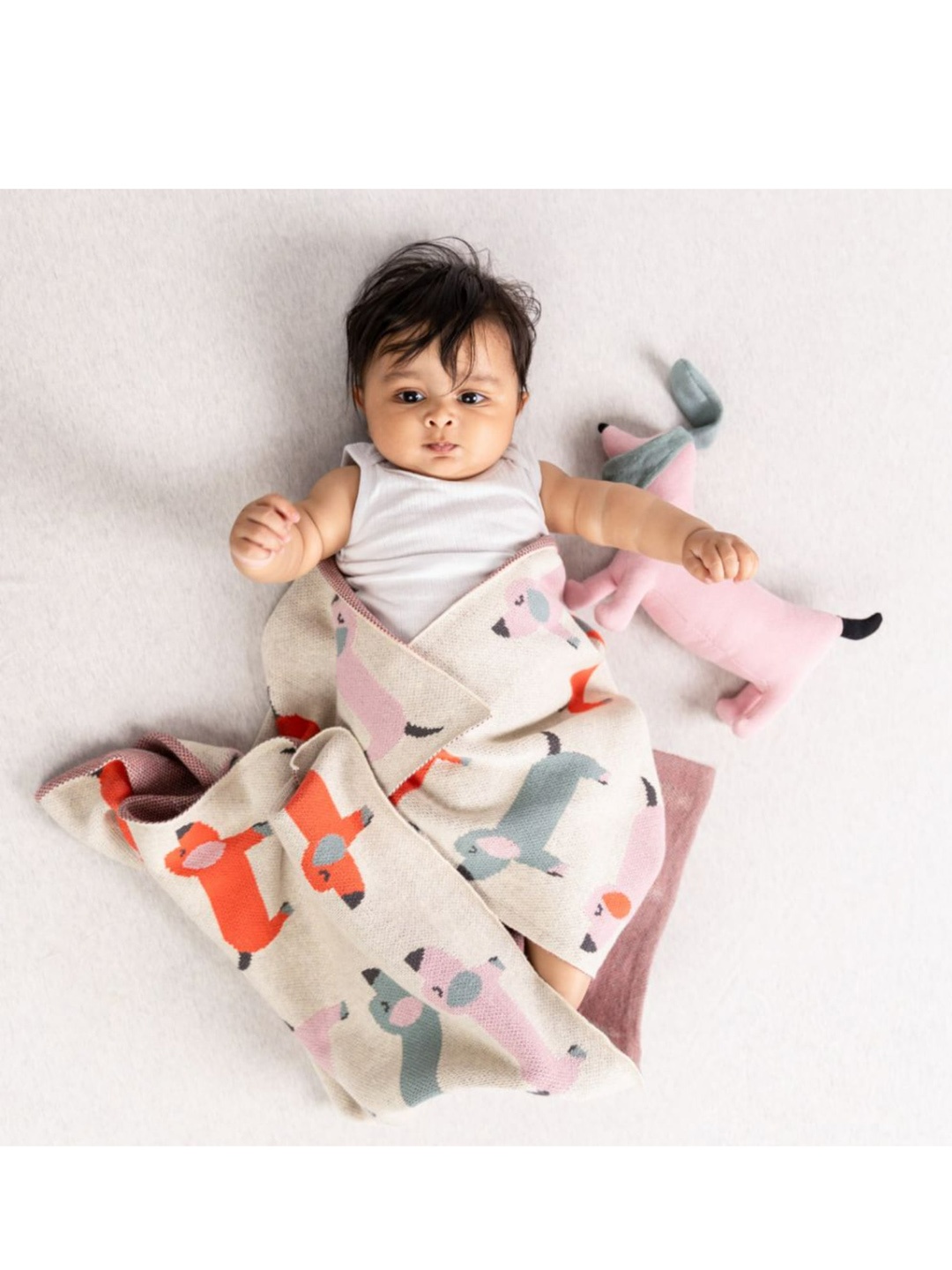 

haus & kinder Unisex Kids Grey Blankets Quilts and Dohars