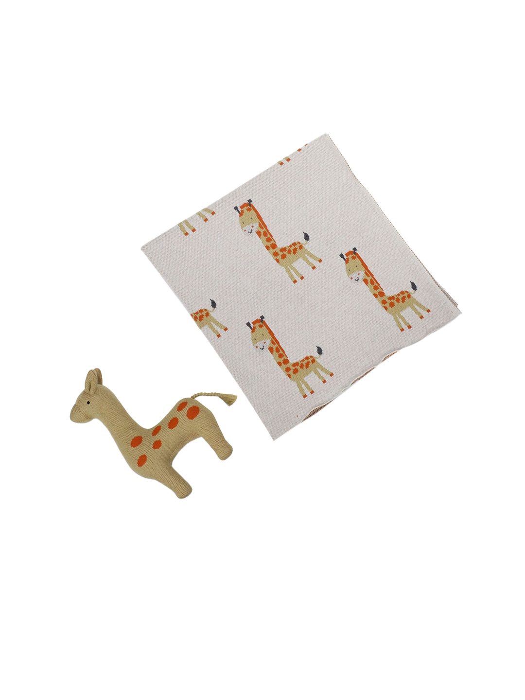 

haus & kinder Unisex Kids Beige Blankets Quilts and Dohars, White