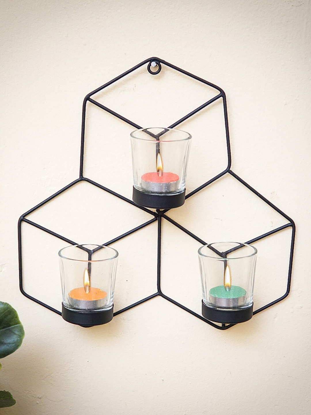 

StatueStudio Set Of 4 Black Solid Metal Candle Holders