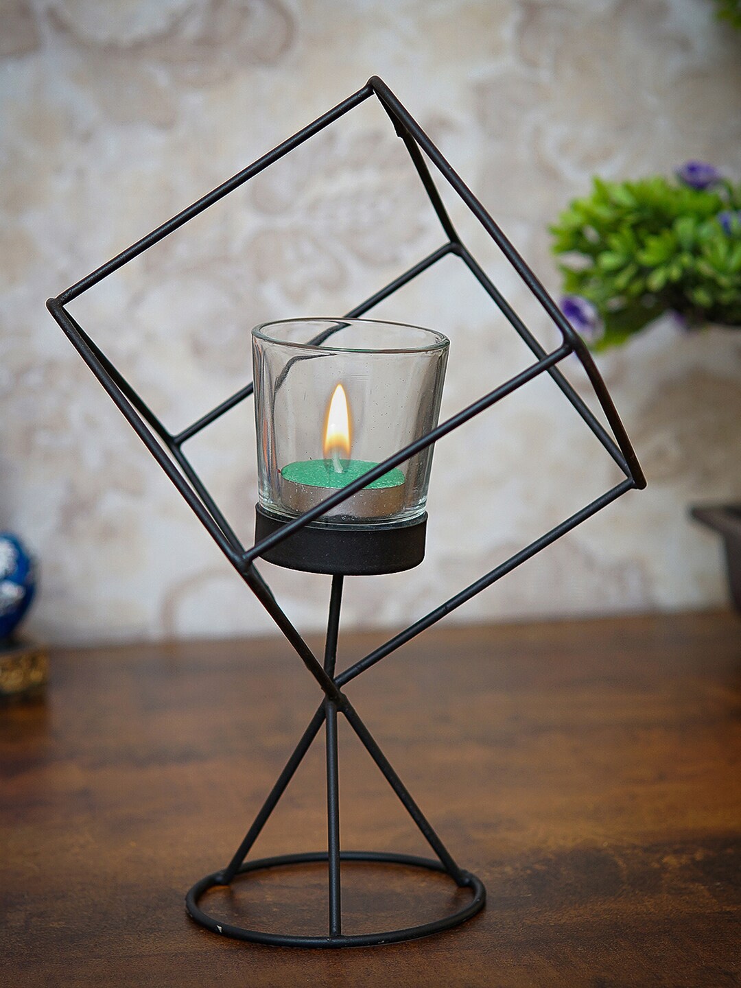 

StatueStudio Black Metal Tealight Candle Holder