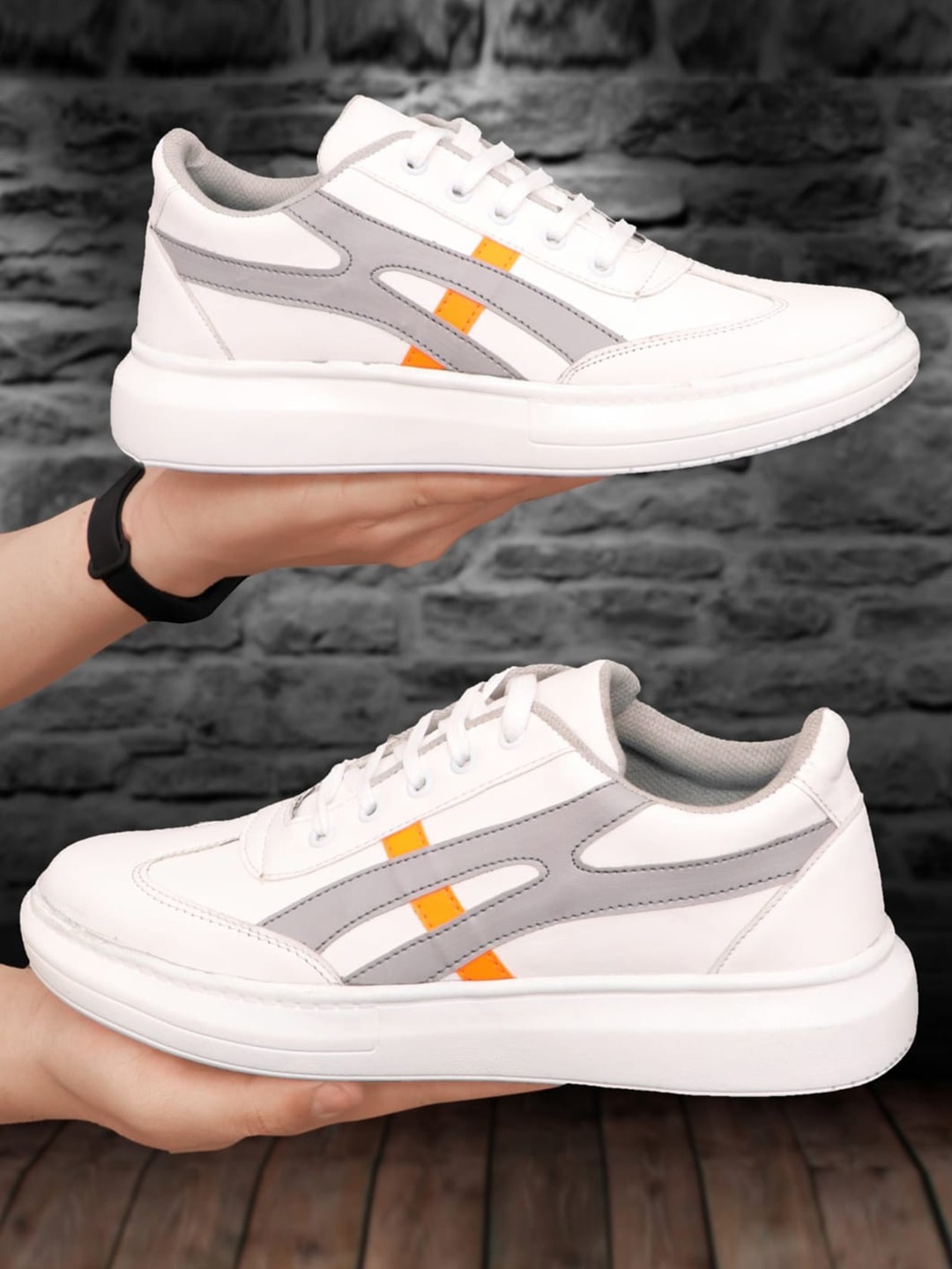 

mr wonker Men Multicoloured Colourblocked Sneakers, Multi