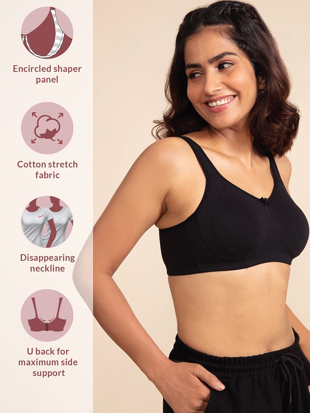 

Nykd Women Black Bra