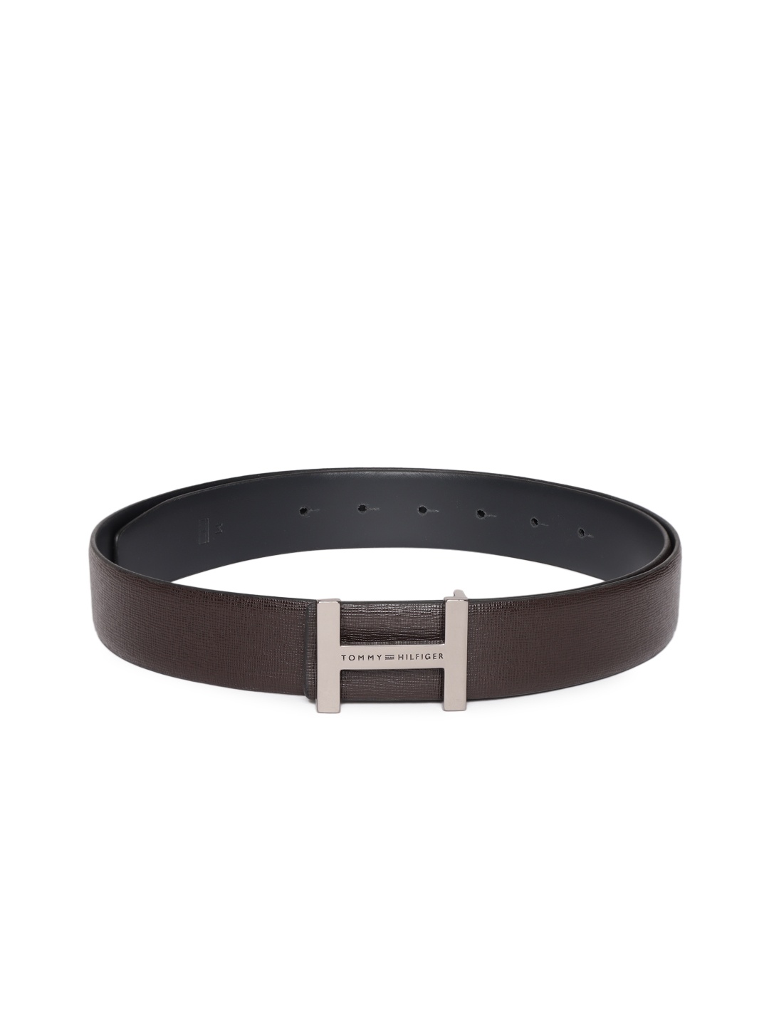 

Tommy Hilfiger Men Brown Textured Leather Belt