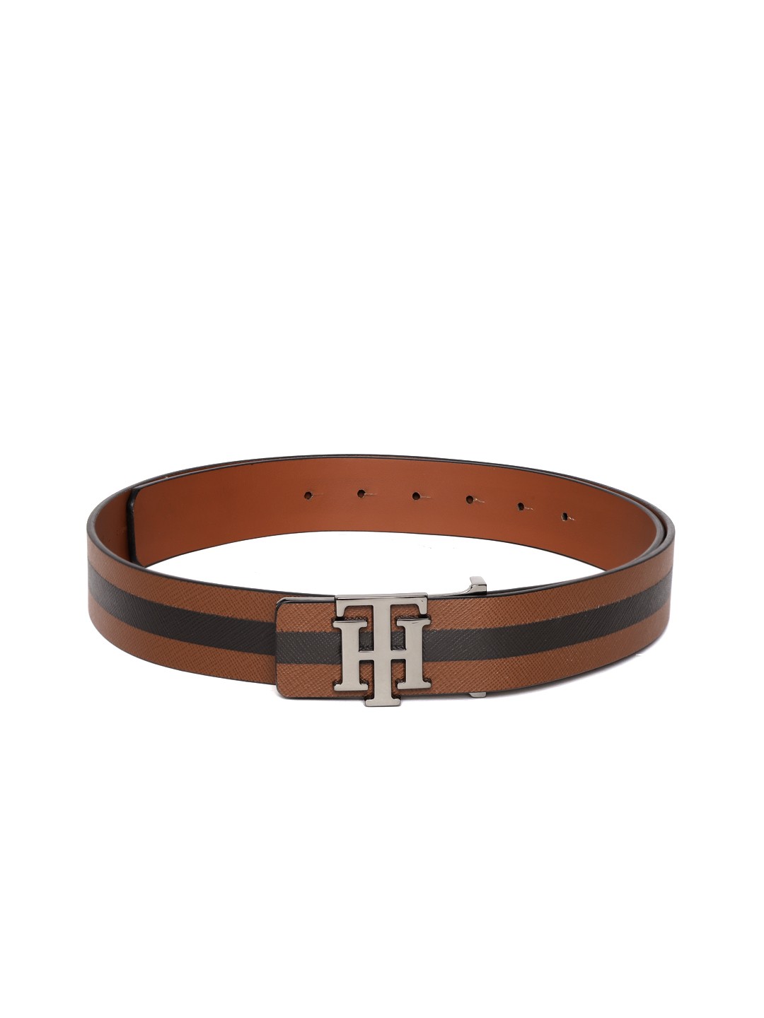 

Tommy Hilfiger Men Brown Textured Leather Belt