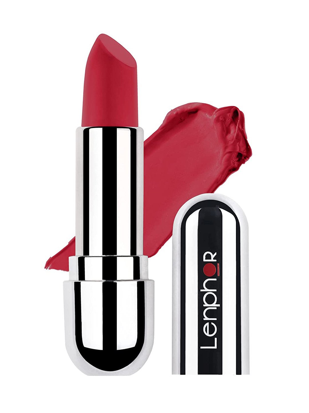 

Lenphor Long Lasting Non-Drying Velvestick Lipstick with Vitamin E - Peachy Delight, Pink