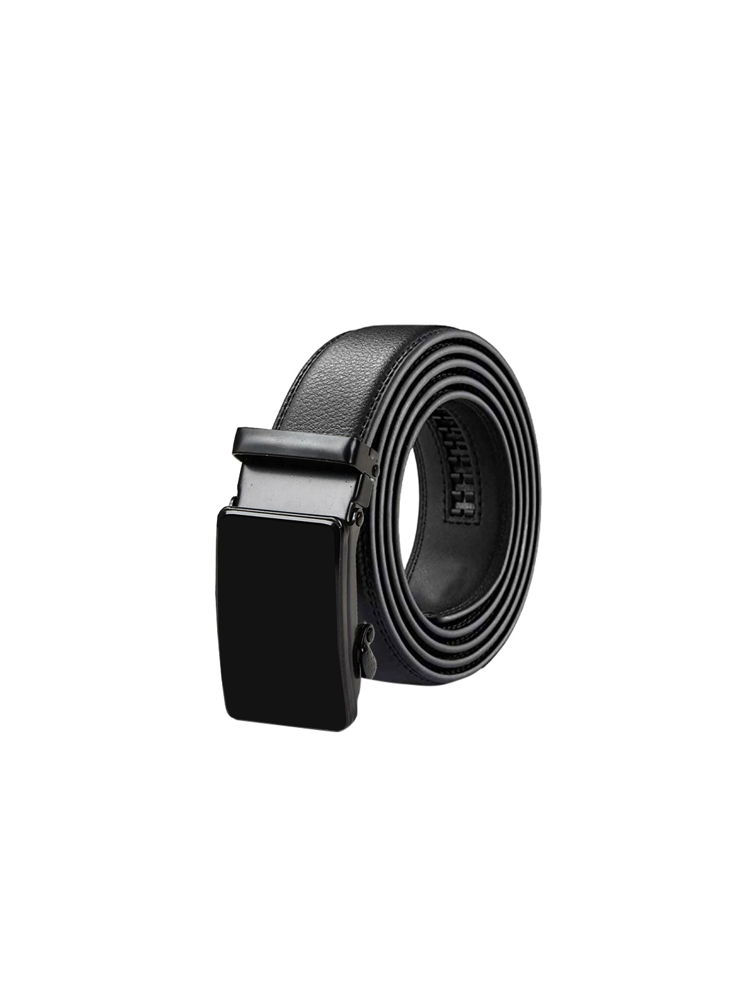 

HENEDA Men Textured PU Formal Belt, Black