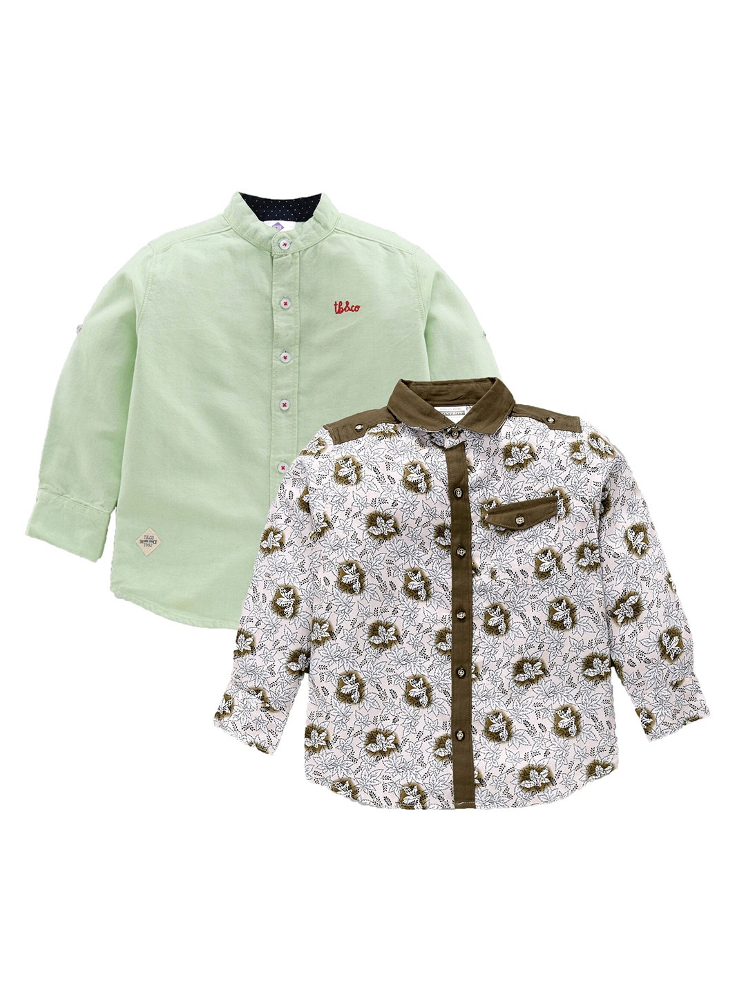 

TONYBOY Boys Multicoloured Premium Printed Casual Shirt, Multi