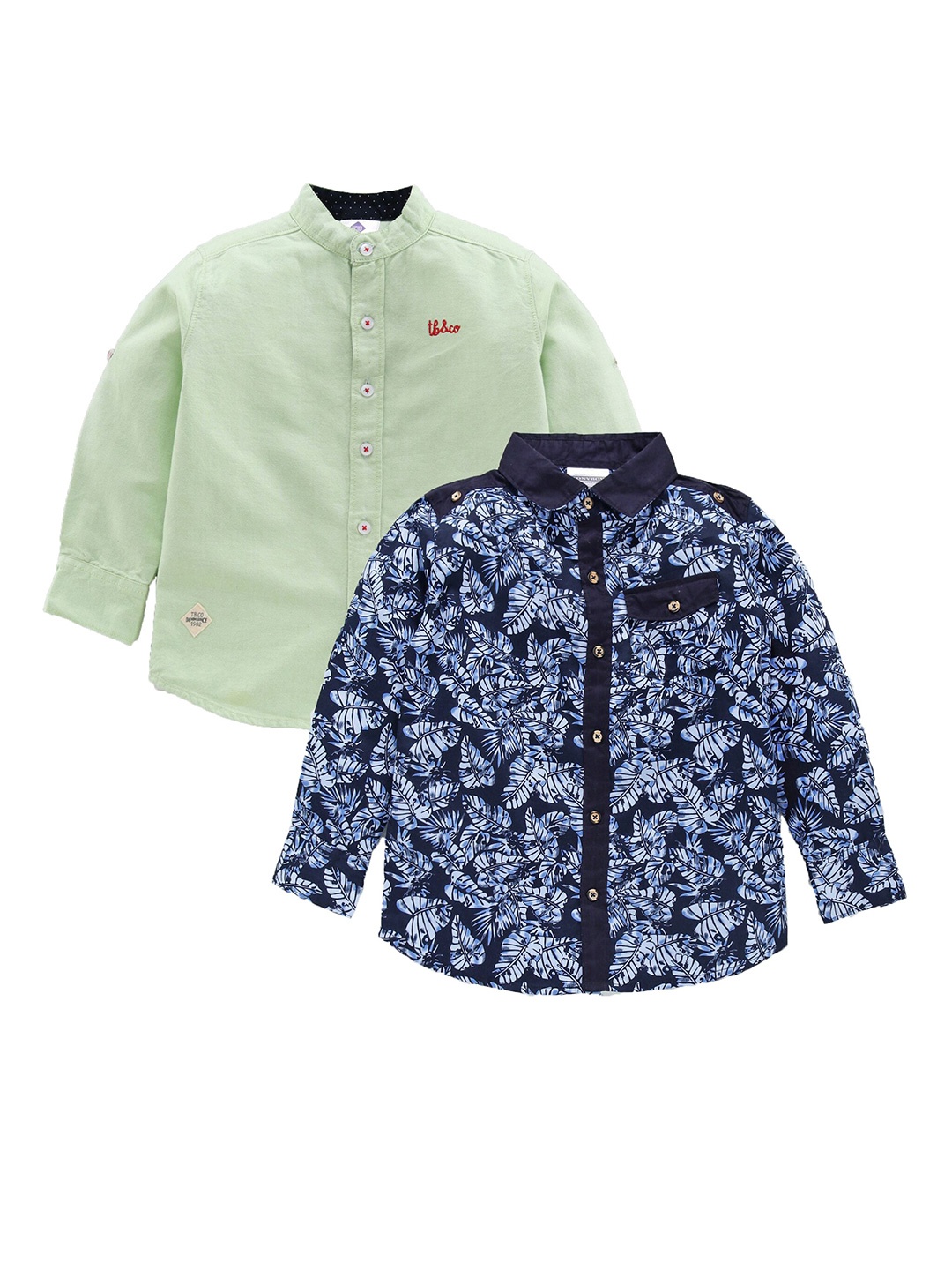 

TONYBOY Boys Multicoloured Premium Floral Printed Casual Shirt, Multi