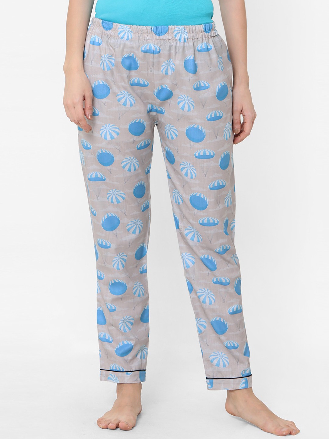 

FashionRack Women Blue Printed Lounge Pants