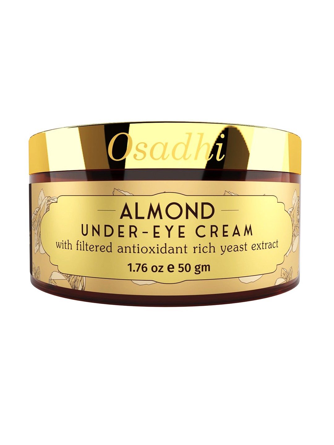

Osadhi Almond Under Eye Cream with Antioxidant-Rich Yeast Extract - 50 g, Gold