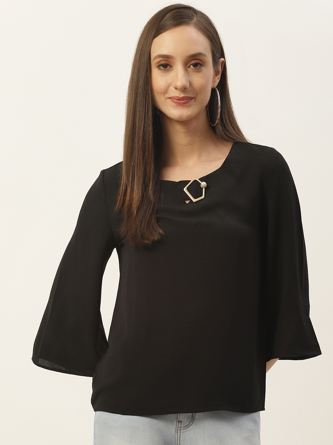 

Madame Black Studded Top