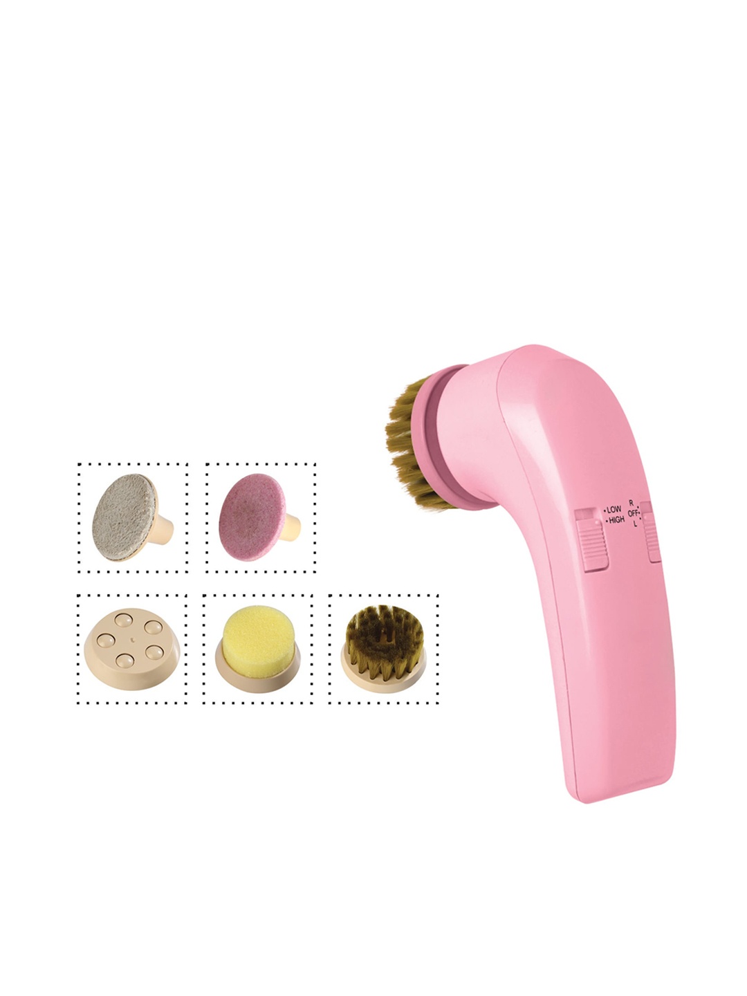 

OZOMAX 6-in-1 Face Care Reversible Massager Apparatus - Pink