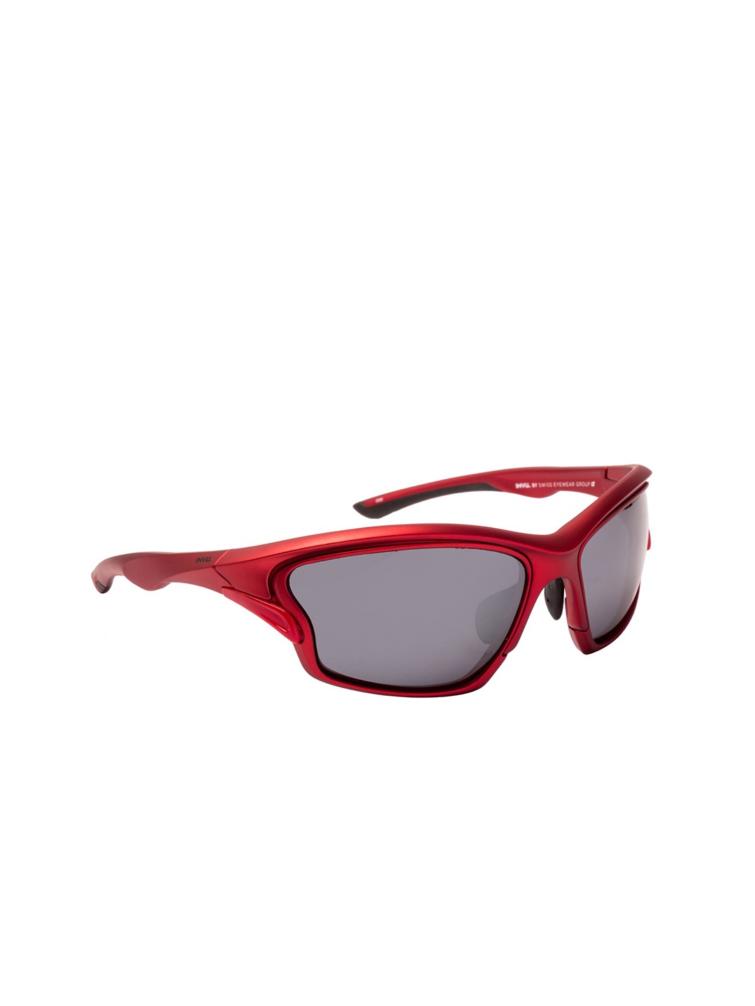 

INVU Unisex Grey Lens & Red Other Sunglasses with UV Protected Lens