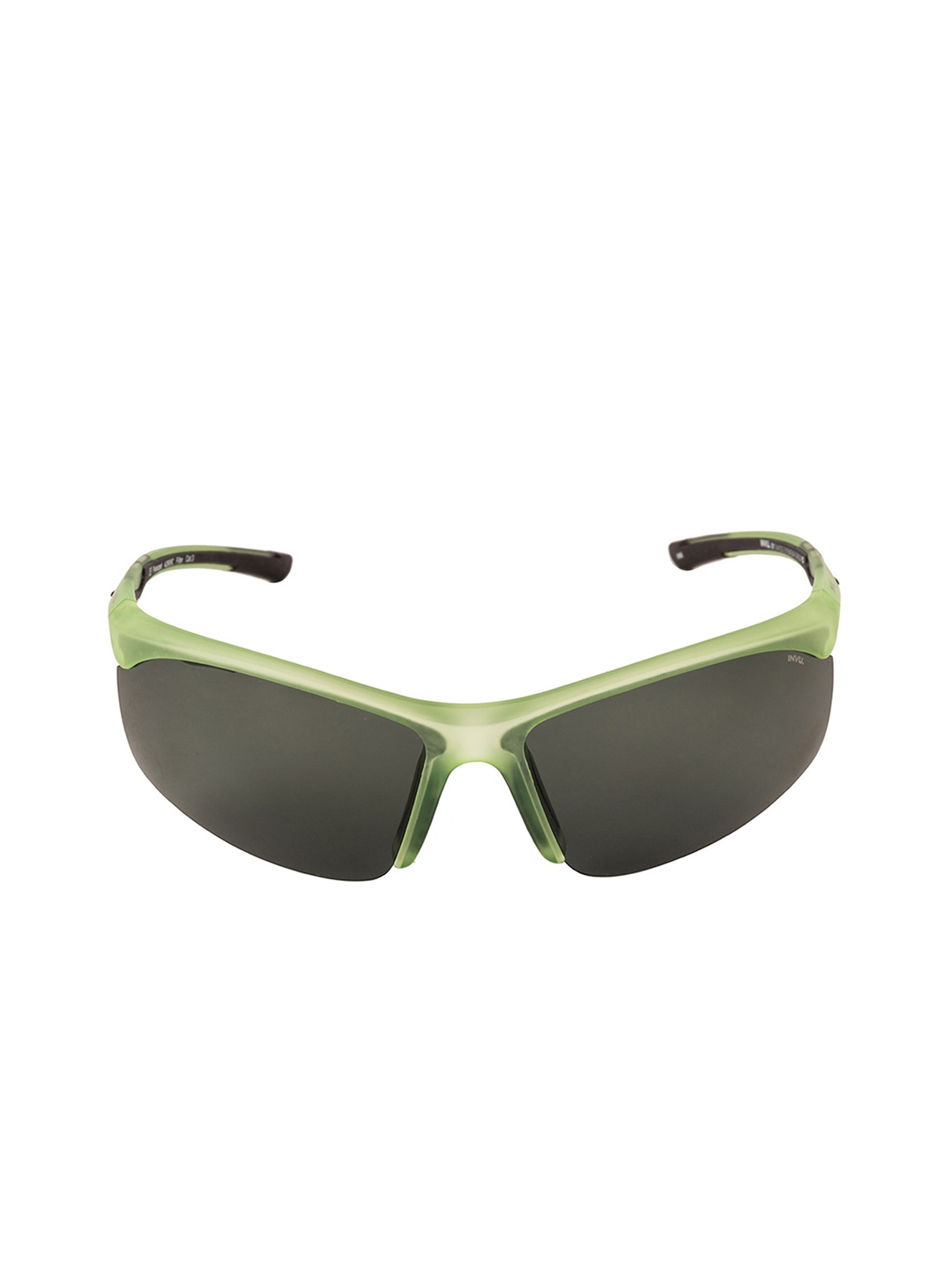

INVU Unisex Black Lens & Green Sports Sunglasses with UV Protected Lens