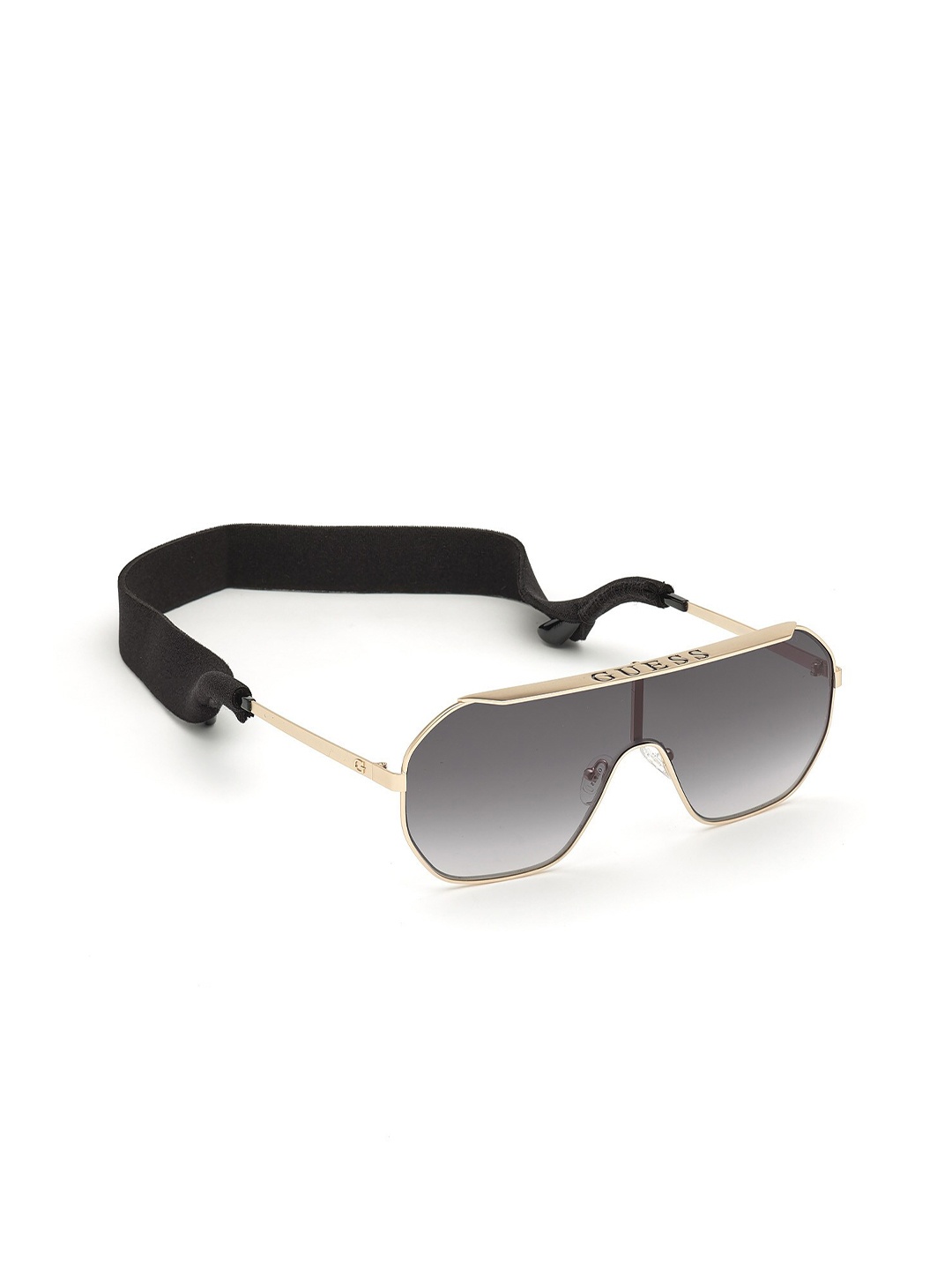 

GUESS Women Grey Lens & Gold-Toned Aviator Sunglasses with UV Protected Lens