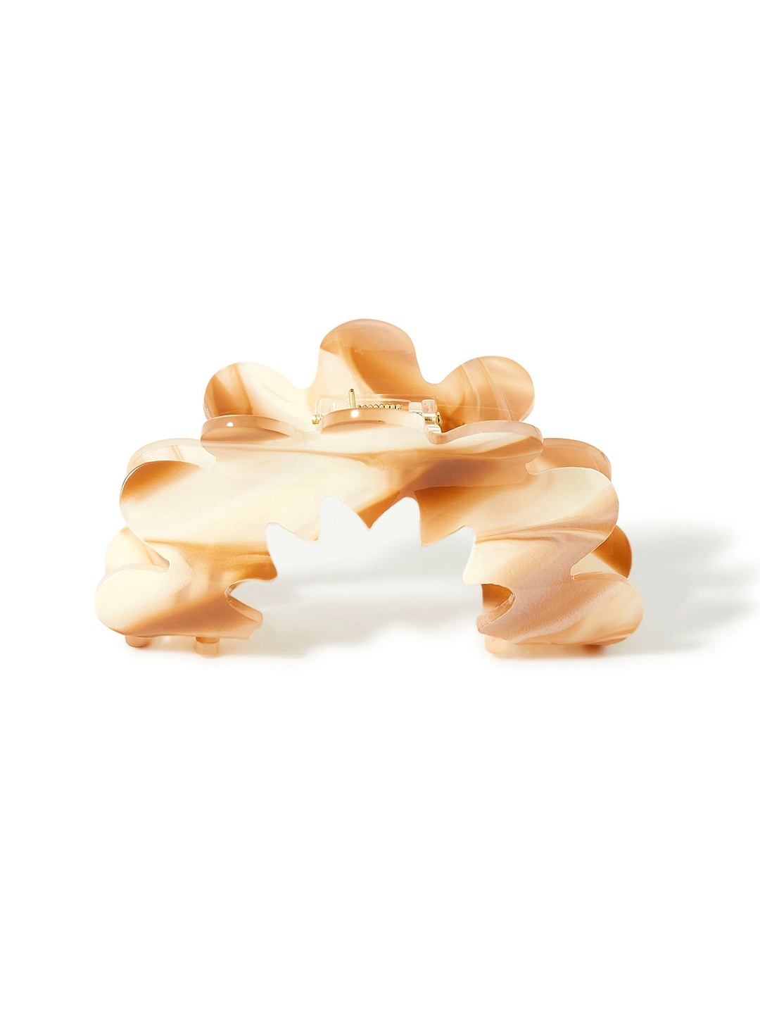 

Accessorize London Women Beige Marble Petal Hair Claw Clip