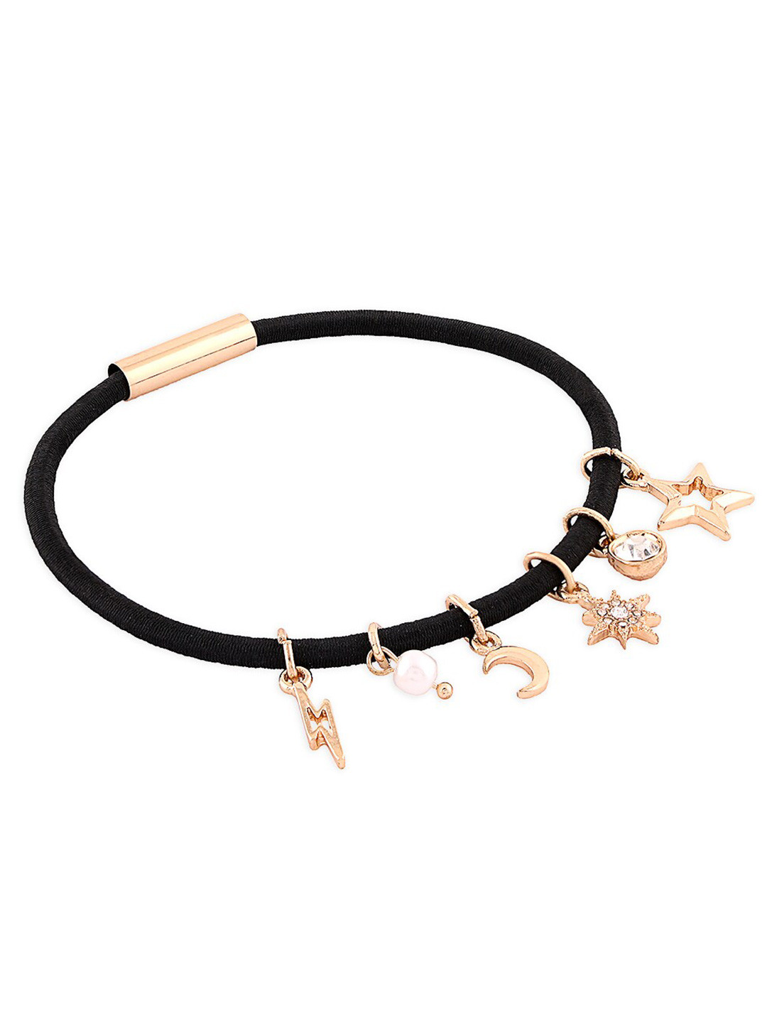 

Accessorize Women Charm Ponytail Holder, Black