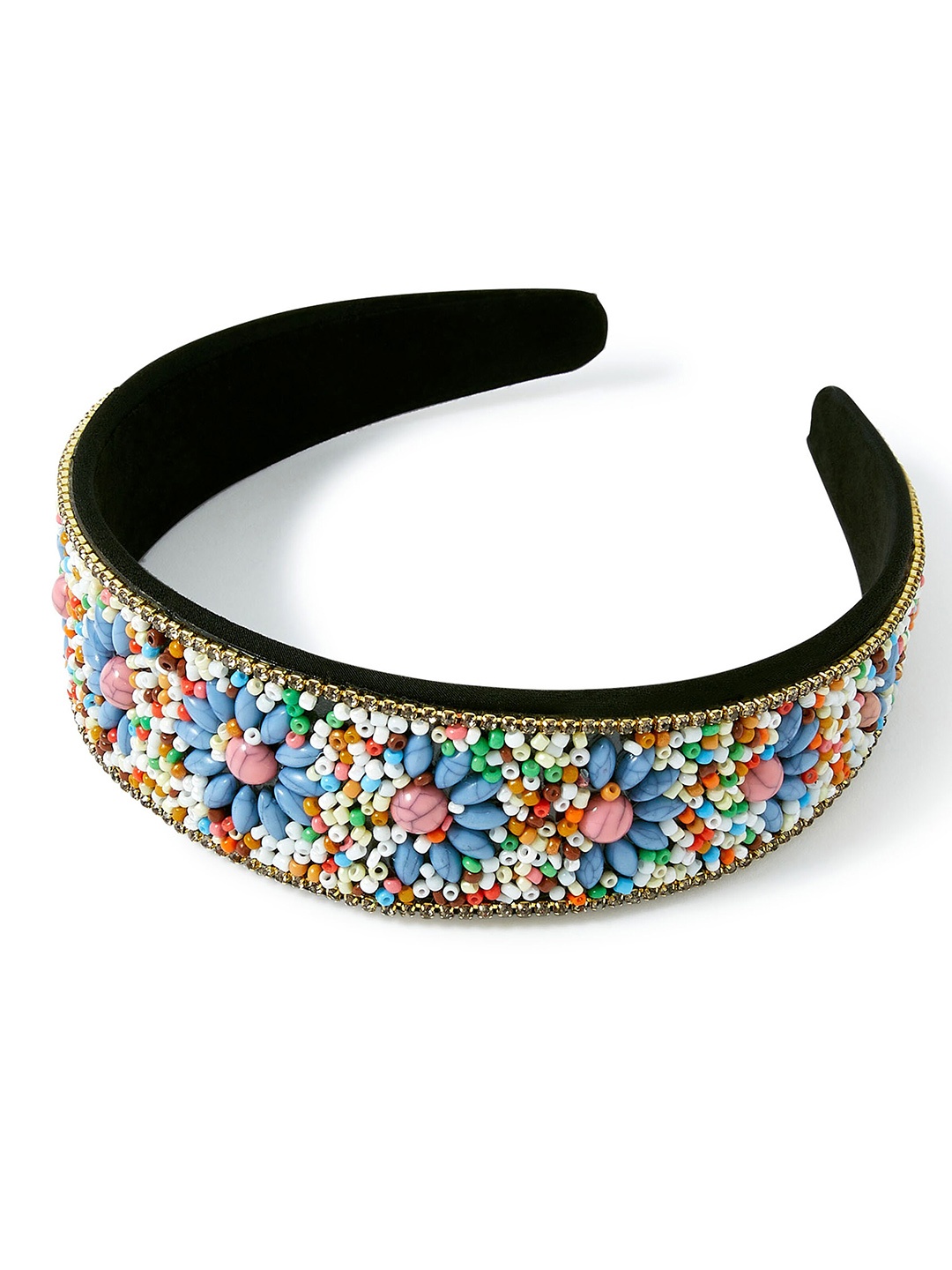 

Accessorize Women Blue & Pink Embellished Hairband