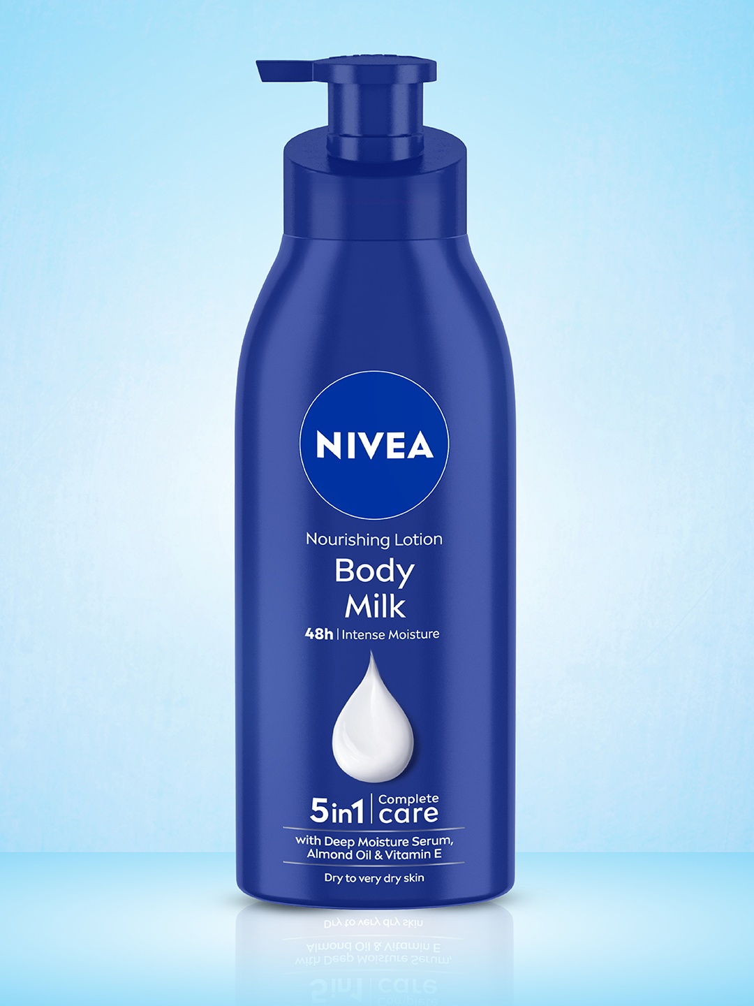 

Nivea Nourishing Body Milk for Very Dry Skin with Almond Oil and Vitamin E 400 ml, Blue