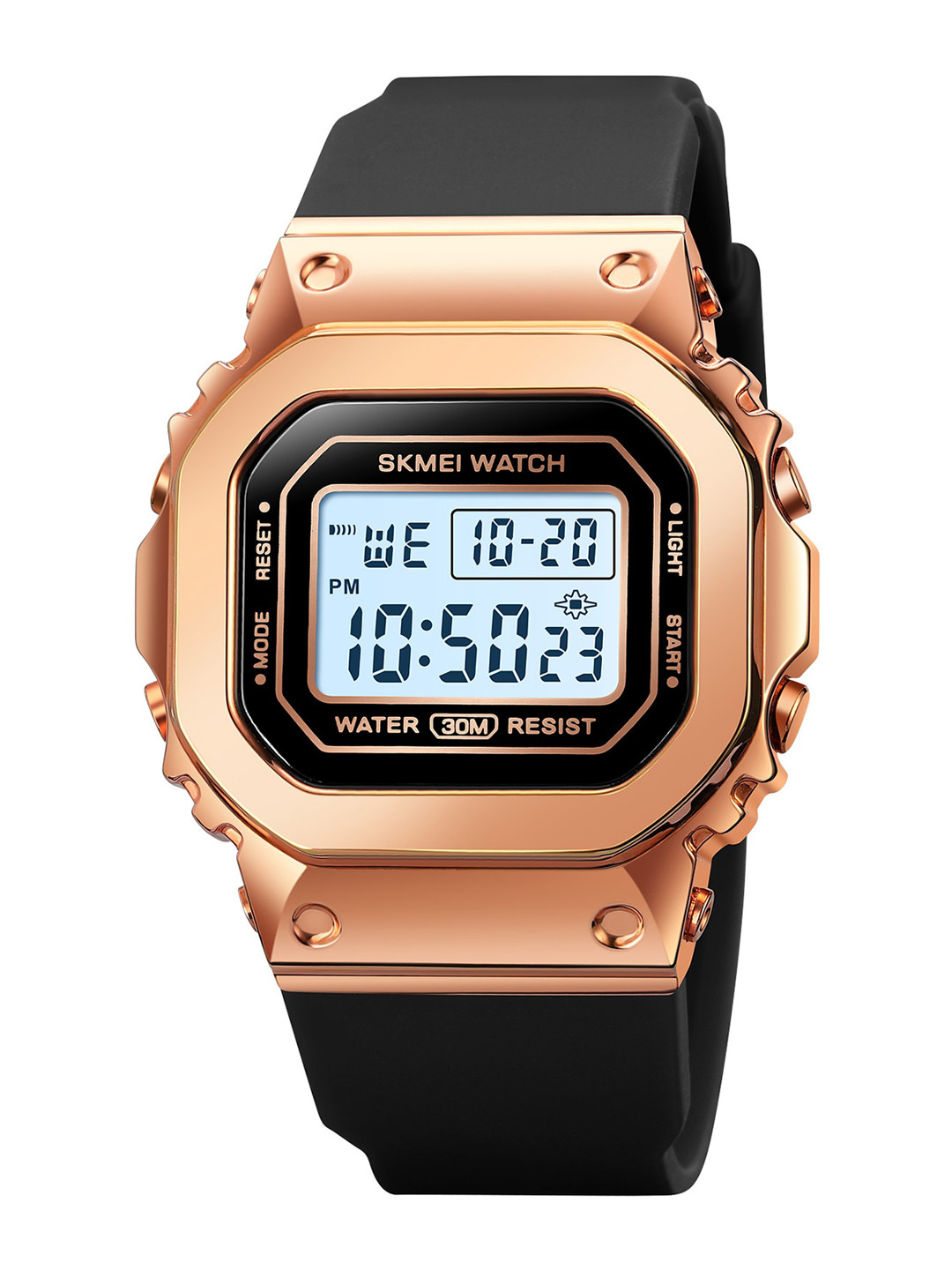 

Skmei Women Dial & Black Straps Digital Watch Skmei_1796_Rosegold, Rose gold