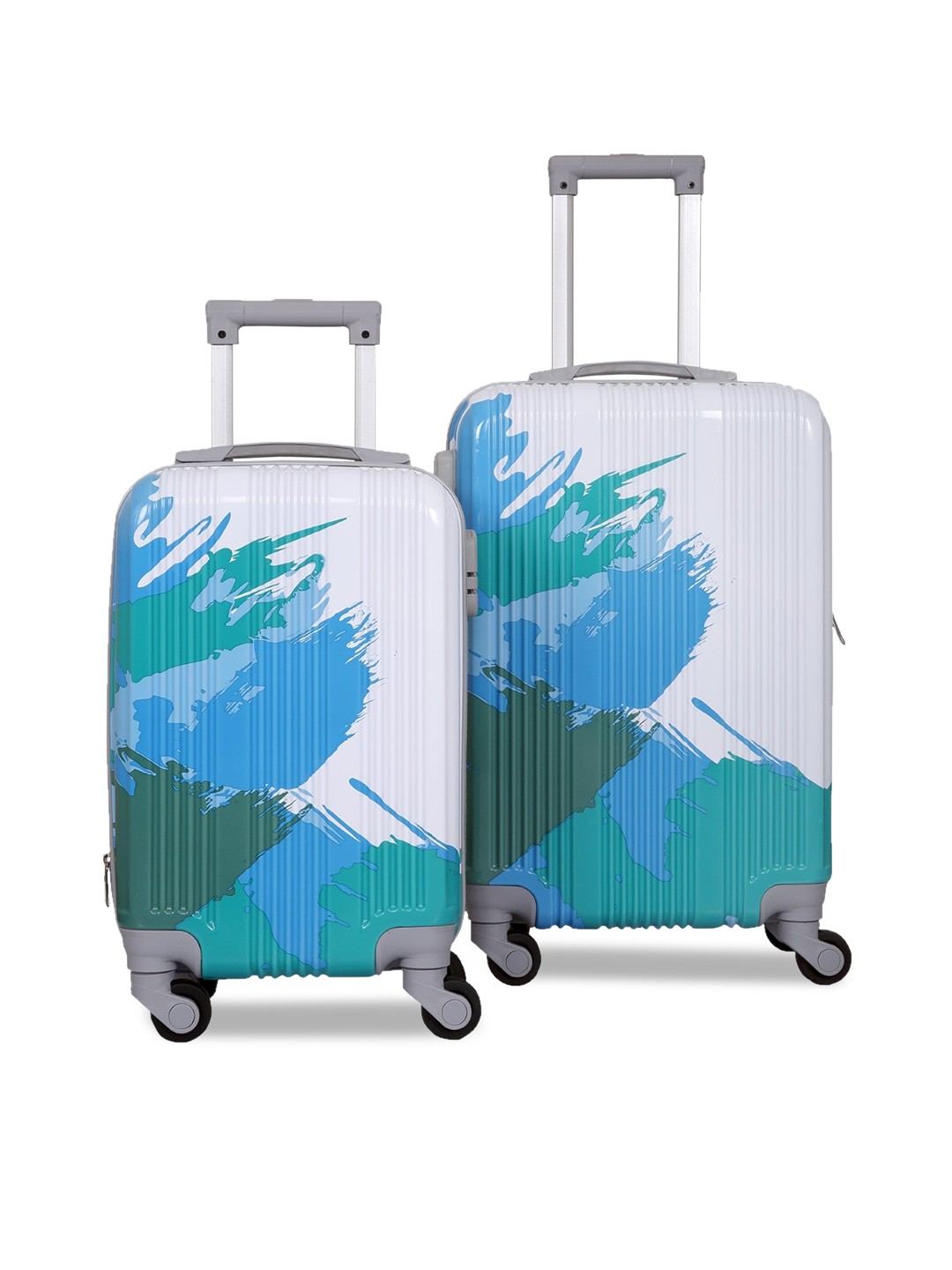 

Polo Class Set Of 2 Blue & White Printed Trolley Bag