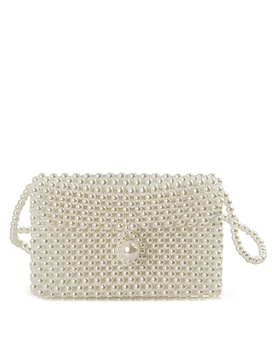 

Pearlfiesta Cream-Coloured Swagger Sling Bag