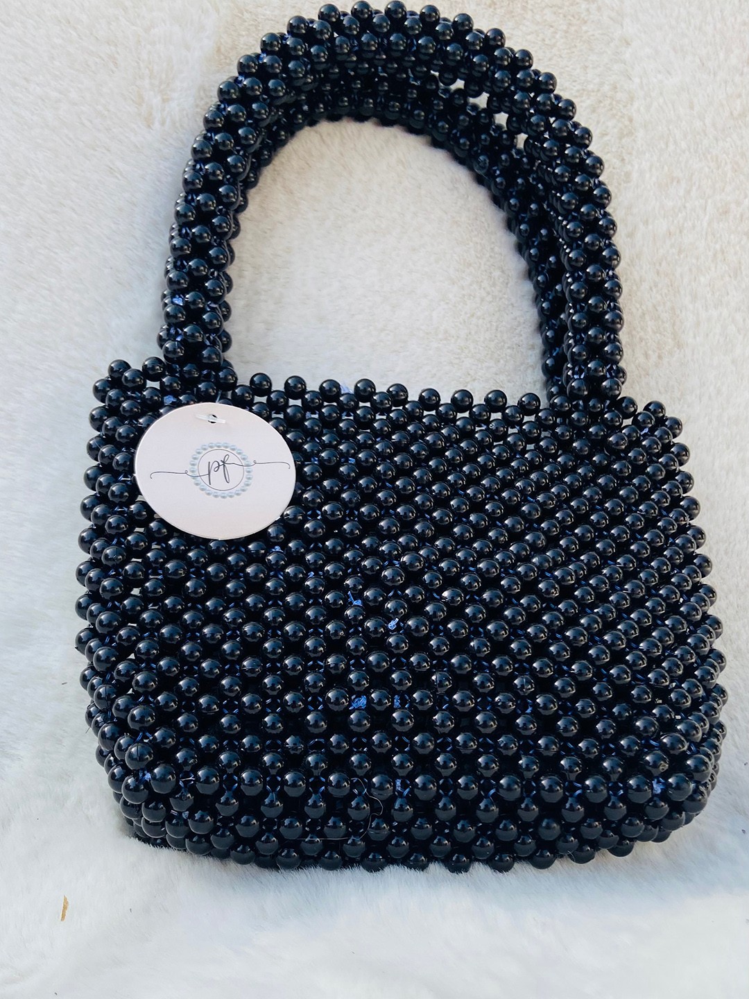 

Pearlfiesta Black Oversized Swagger Handheld Bag