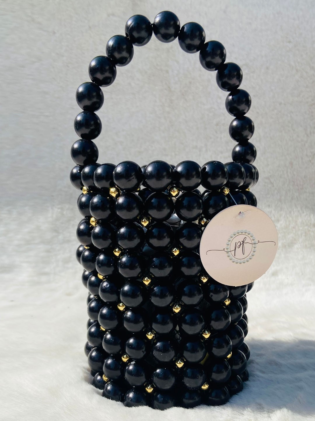 

Pearlfiesta Black Embellished Swagger Shoulder Bag with Fringed