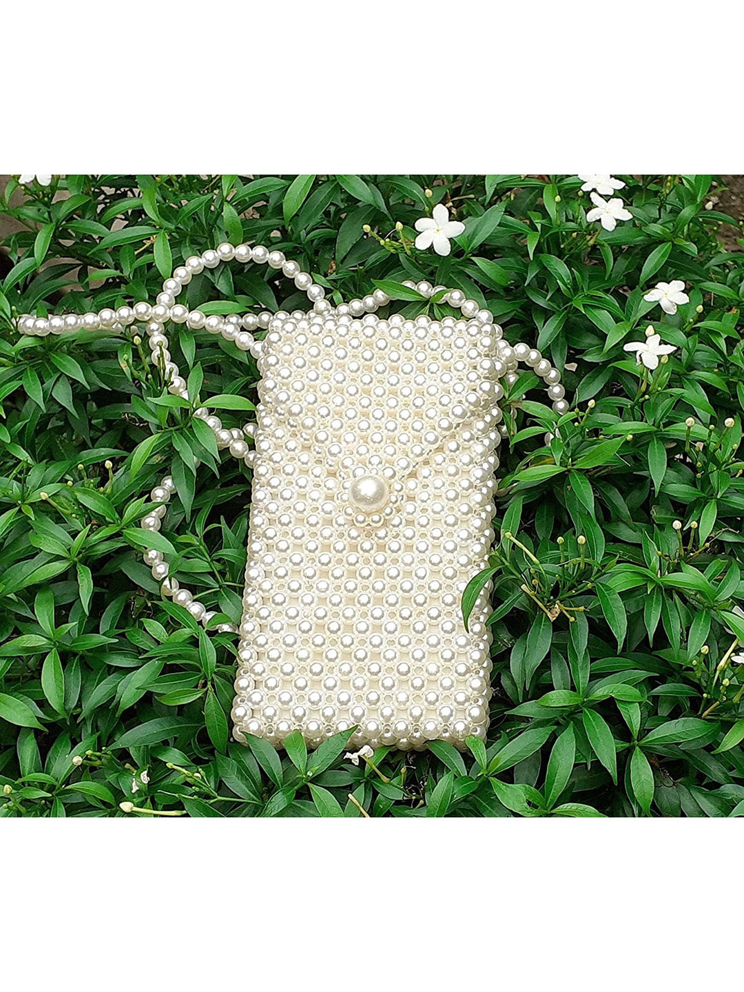 

Pearlfiesta Cream-Coloured Bucket Sling Bag