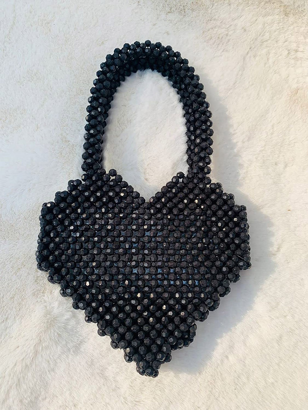 

Pearlfiesta Black Embellished Tote Bag