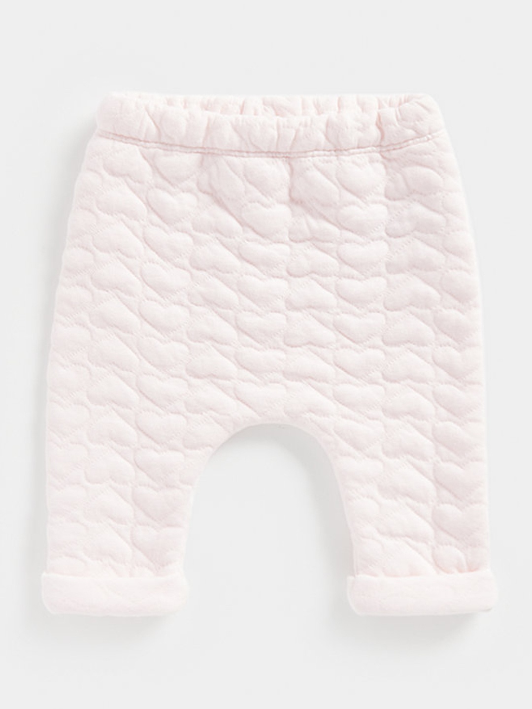 

mothercare Infant Girls Pink Conversational Self Design Wadded Organic Cotton Track Pants
